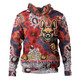 South Sydney Rabbitohs Hoodie - Custom Anzac Souths with Aboriginal Inspired Poppy Flowers Hoodie