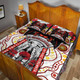 Illawarra and St George Anzac Day Watercolour Custom Quilt Bed Set - Remembrance Illawarra and St George With Poppy Flower