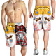 St. George Rugby Anzac Day Watercolour Custom Men Short - Remembrance Dragons With Poppy Flower