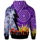 Melbourne Storm Hoodie - Custom Anzac Remembrance Melbourne Storm Aboriginal Inspired Patterns Hoodie