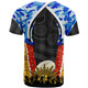 Gold Coast Titans T-Shirt - Custom Anzac Gold Coast Titans Aboriginal Inspired Pattern T-Shirt