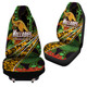 Wallabies Rugby Car Seat Cover -  Anzac Day Aboriginal Inspired Wallabies Kangaroo Car Seat Cover