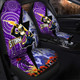 Melbourne Storm Anzac Aboriginal Inspired Car Seat Cover - Melbourne Storm with Remembrance Day Poppy Flower Car Seat Cover