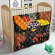 All Stars Rugby Anzac Aboriginal Inspired Quilt - All Stars with Anzac Day with Poppy Flower Quilt