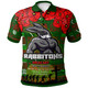 Australia Rabbitohs Polo Shirt - Aboriginal Inspired Australia Rabbitohs Anzac '' Lest We Forget '' With Poppy Flower Polo Shirt