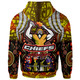 Chiefs Rugby Hoodie -  Aboriginal Anzac Day '' Lest We Forget'' Chiefs With Maori Pattern Hoodie