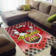 Australia Illawarra and St George Area Rug - Aboriginal Inspired And Anzac Day With Dragons Poppy Flower Patterns Area Rug