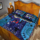 Blues Rugby Quilt Bed Set - Aboriginal Anzac Day '' Lest We Forget '' Color Drawing Patterns Quilt Bed Set