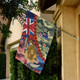 New Zealand Anzac Camouflage Curve Flag - Remembrance Anzac Day and the Dawn Service Flag