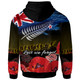 New Zealand Warriors Anzac Day Hoodie - Soldier With Poppies Flowers