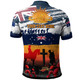 Australian and New Zealand Army Corps Anzac Day Polo Shirt - For The Fallen, Lest We Forget