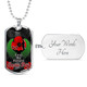 New Zealand Warriors Anzac Dog Tag - Anzac Day "Lest We Forget " Low Poly Motley Patterns Dog Tag