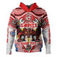 Australia Illawarra and St George Indigenous Custom Hoodie - The RED V With Indigenous Culture Hoodie