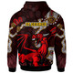 St. George Illawarra Dragons Hoodie - Custom Dragon with Ball and Knight Contemporary Style of Aboriginal Inspired