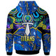 Gold Coast Titans Hoodie - Custom Gold Coast Titans Indigenous Aboriginal Inspired Dot Painting Style