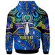 Gold Coast Titans Hoodie - Custom Gold Coast Titans Indigenous Aboriginal Inspired Dot Painting Style