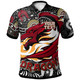 St.George Rugby Polo Shirt - Custom Dragons Rugby Aboriginal Pattern Naidoc Week Polo Shirt