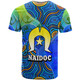 Gold Coast Titans Naidoc Custom T-shirt -Naidoc Week and Torres Strait Island with Aboriginal Inspired Dot Painting Style T-shirt