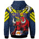 Cowboys Rugby Hoodie - Custom Cowboys Naidoc Week Buffalo Rugby "Get up! Stand up! Show up!" with Aboriginal Patterns Hoodie