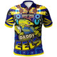 Parramatta Eels Polo Shirt - Custom Father's Day With Aboriginal Inspired Daddy Parramatta Eels Best Dad Ever Dad We Love You Quotes Polo Shirt