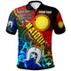 Australia Naidoc Week Polo Shirt - Custom Naidoc Aboriginal Dot Art Painting With Hunting "Get up, Stand up, Show up," Polo Shirt