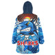 Cronulla Custom Snug Hoodie - The Indigenous Cronulla Scratch Style Oodie Blanket