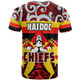 Waikato Chiefs Rugby T-shirt -  Chiefs With Maori Pattern Naidoc Week ''Get Up, Stand Up, Show Up'' T-shirt