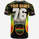 Penrith Panthers Custom Gradient T-Shirt - Angry Penrith Penny Power Personalised Name And Number T-Shirt