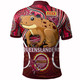 Queensland Team Polo Shirt - Custom QLD Maroons Cane Toads With Art Personalised Player And Number Polo Shirt