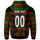 South Sydney Rabbitohs Hoodie - Custom Rabbit Aboriginal Inspired Style Pattern Personalised Player And Number Hoodie