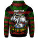 South Sydney Rabbitohs Hoodie - Custom Rabbit Aboriginal Inspired Style Pattern Personalised Player And Number Hoodie