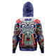 New Zealand Anzac Watercolor Custom Hoodie - Remembrance Anzac Day With Maori Tiki Mask And Poppy Flower