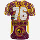 Australia Brisbane Broncos Custom T-Shirt - Go Mighty Bronx Indigenous Art Personalised Player Name And Number T-Shirt