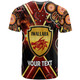 St. George Rugby T-shirt - Custom Dragons Mascot Illawarra Rugby with Aboriginal Art Player And Number T-shirt