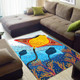 Australia Aboriginal Area Rug - Stingray aboriginal art