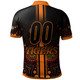 Wests Tigers Polo Shirt - Custom Wests Tigers Claw Aboriginal Inspired Indigenous Sport Style Polo Shirt