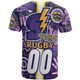 Melbourne Storm T-shirt - Custom Melbourne Storm Ball Aboriginal Inspired Indigenous Sport Style T-shirt