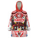 Australia Illawarra and St George Indigenous Custom Snug Hoodie - The RED V With Indigenous Culture Oodie
