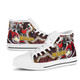 St. George Illawarra Dragons High Top Shoes - Dragon with Ball and Knight Contemporary Style of Aboriginal Inspired