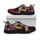 St. George Illawarra Dragons Sneakers - Dragon with Ball and Knight Contemporary Style of Aboriginal Inspired Sneakers