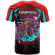 St. George Illawarra Dragons T-shirt - Custom Final Series Champions Dragon Personalised Player And Number T-shirt