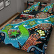 Australia Naidoc Week Quilt Bed Set - Torres Strait Island Naidoc Week Aboriginal Inspired Land Quilt Bed Set