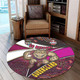 Cane Toads Round Rug - Cane Toads With Aboriginal Inspired Patterns Round Rug