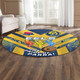 Parramatta Eels Round Rug - Go Parra Parramatta Eels Aboriginal Inspired Patterns Round Rug