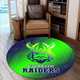 Canberra Raiders Round Rug - Canberra Raiders Gradient Style Round Rug