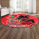 Australia Dragons Round Rug - Australia Dragons Ball Aboriginal Inspired Indigenous Sport Style Round Rug