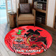 Australia Dragons Round Rug - Australia Dragons Ball Aboriginal Inspired Indigenous Sport Style Round Rug