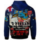 Parramatta Eels Hoodie - Custom Remember Them Red Poppy Flowers Hoodie