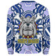 Australia City of Canterbury Bankstown Custom Sweatshirt - Indigenous Super Berries Tribal Footprints