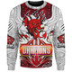 Australia Illawarra and St George Custom Sweatshirt - Indigenous Super Saints Scratch Style Sweatshirt